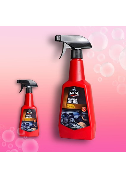GD24 Torpido & Plastik Yüzey Parlatıcı 500 ml - Derin Temizlik ve Kalıcı Parlaklık - Koruma Katmanı