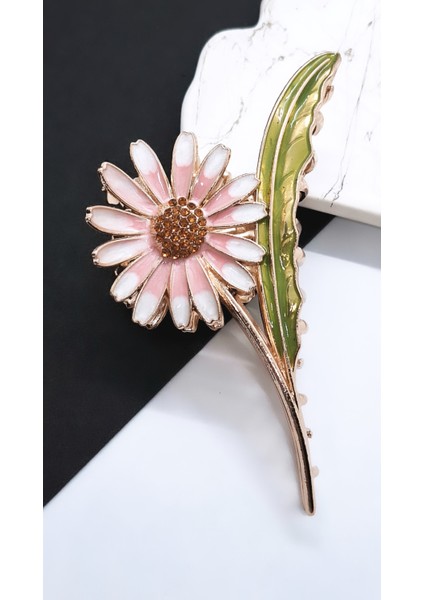 Papatya Figürlü Metal Mandal Toka