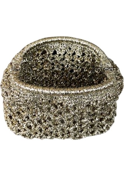 3381 El Yapımı Gold Metalik Ip Burslu Clutch Çanta / 19 x 26 cm fırsatları