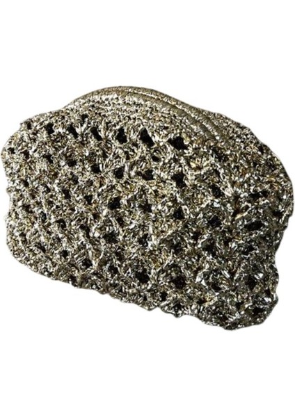 3381 El Yapımı Gold Metalik Ip Burslu Clutch Çanta / 19 x 26 cm indirimleri