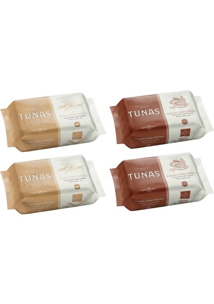 Kakaolu ve Sade Tahin Helvası 500 gr 4 Lü Karma Paket