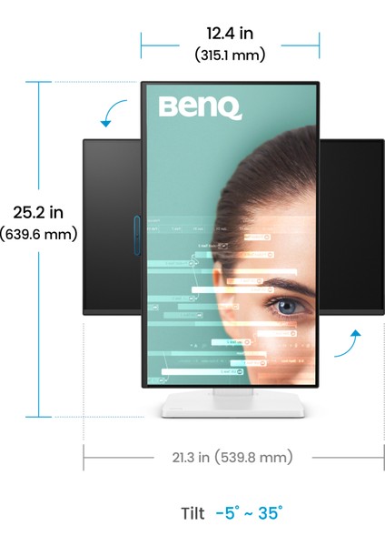 GW2490TC 23,8'' IPS Full Hd 144 Hz HDMI Dp Usb-C mm Pivot Eye-Care Beyaz Ev Ofis Monitörü fiyatları