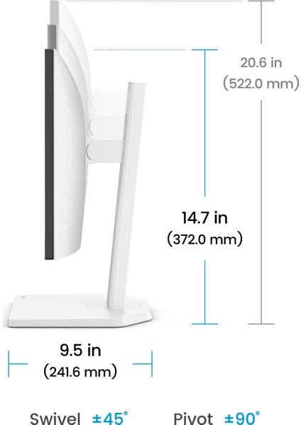 GW2490TC 23,8'' IPS Full Hd 144 Hz HDMI Dp Usb-C mm Pivot Eye-Care Beyaz Ev Ofis Monitörü modelleri