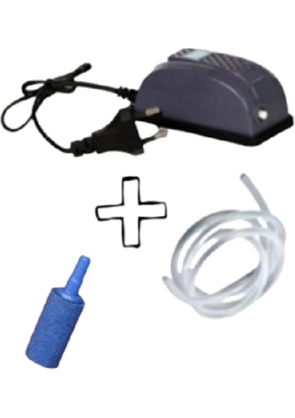 Fanus ve Akvaryum Için Oksijen Hava Seti ( Hava Motoru, Hava Taşı, Hava Hortumu)