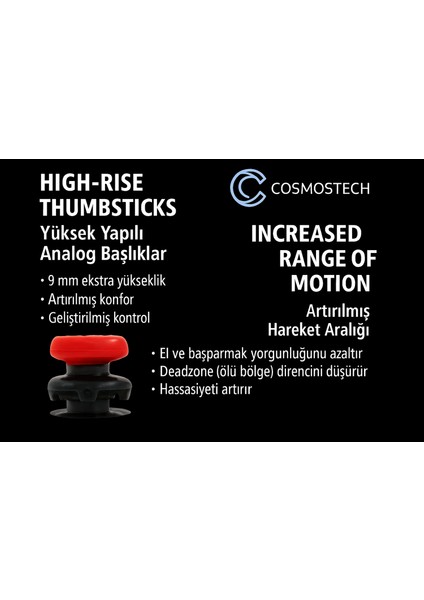 Kontrolfreek Inferno Thumbsticks Ps5 Ps4 – Hassasiyet Artırıcı, Kavrama Güçlendirici, Fps Oyun Performans Aksesuarı fiyatları