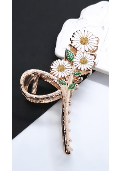 Papatya Figürlü Metal Mandal Toka