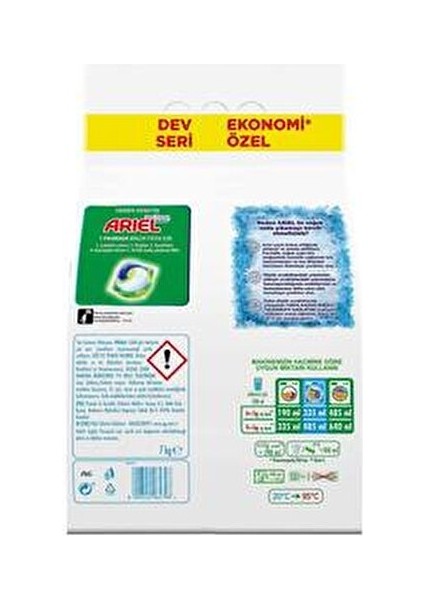 Dağ Esintisi 7 kg Hızlı Çözünme Toz Çamaşır Deterjanı 46 Yıkama Leke Çıkarma Gücü