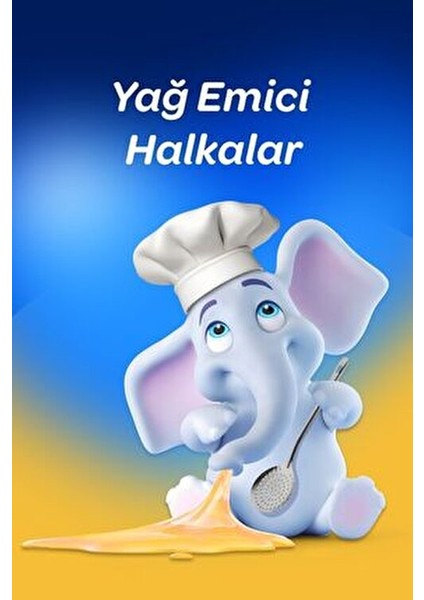 ® Extra Yağ Emici 8'li Rulo Kağıt Havlu 3 Katlı Kokusuz Mutfak ve Temizlik Kullanımı İçin