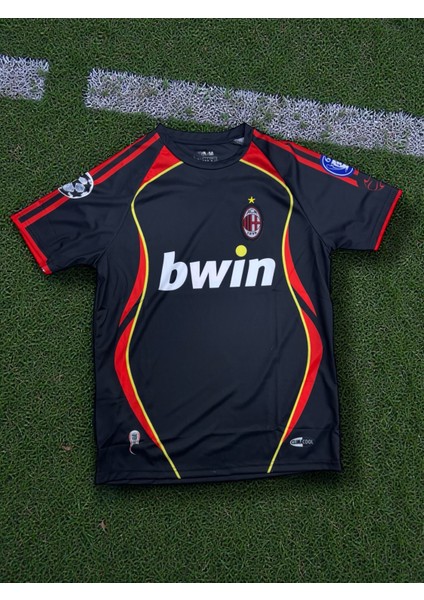 Nostaljik Milan Maldini Siyah Forma