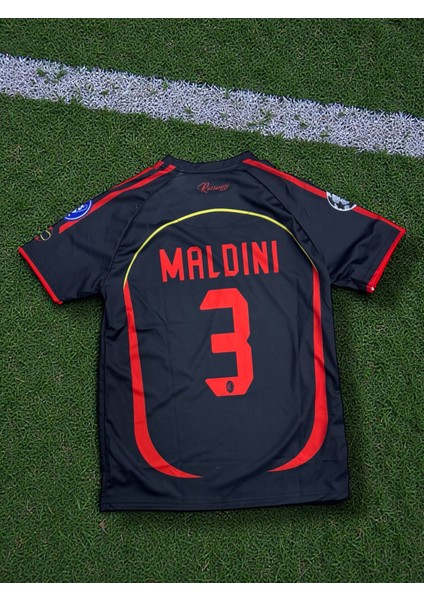 Nostaljik Milan Maldini Siyah Forma fiyatları