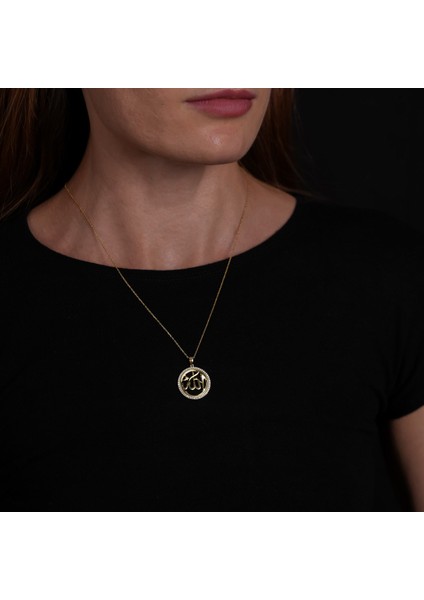 Allah Yazılı Altın Kaplama Gümüş Kolye KLY30 fiyatları