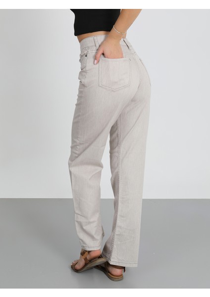 Bej Viscon Palazzo Pantolon