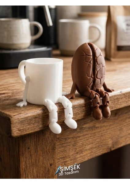 Dekoratif Kupa ve Kahve Çekirdeği Figür Seti fiyatları