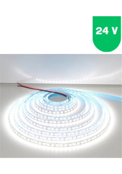 24 Volt 8 mm Pixel 6500 K Beyaz Iç Mekan 120 Ledli 10 Metre Şerit LED