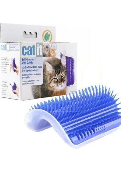 ® Pratik Kedi Tüyü Kaşıma ve Tarama Aparatı Duvara Monte Kaşıma Aleti