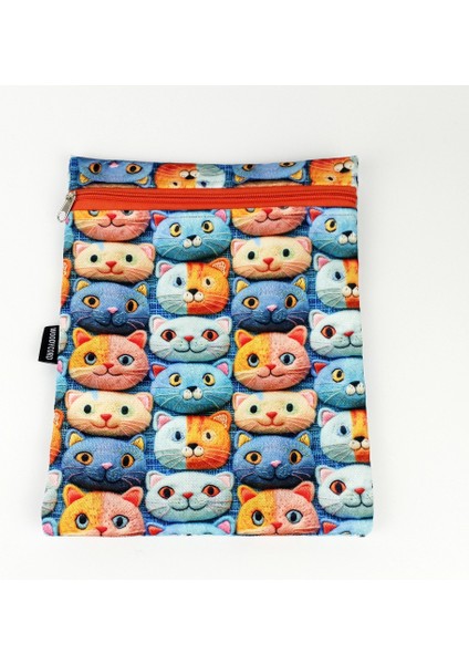 El Yapımı 3D Kedi Desenli Kitap ve Tablet Kılıfı (21X27 Cm) fırsatları