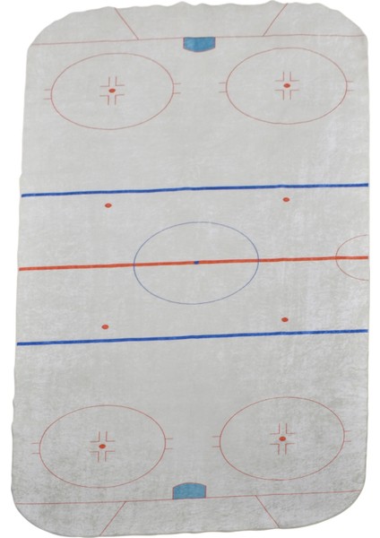 Buz Hokeyi Sahası Digital Baskı Makine Çocuk Odası Halısı 0749 - Yeni - Çok Renkli