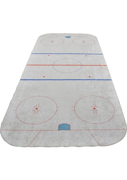 Buz Hokeyi Sahası Digital Baskı Makine Çocuk Odası Halısı 0749 - Yeni - Çok Renkli fiyatları