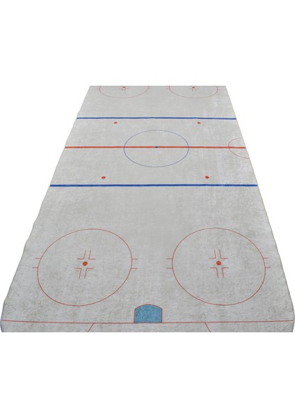 Buz Hokeyi Sahası Digital Baskı Makine Çocuk Odası Halısı 0749 - Yeni - Çok Renkli indirimleri
