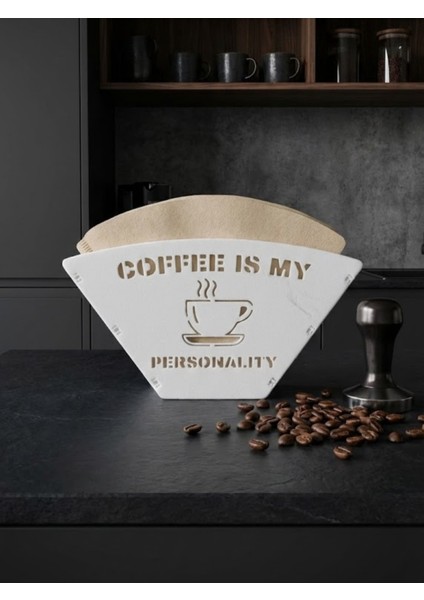 Filltre Kahve Kağıdı Tutucu + 5 Adet Hediye Filtre Kağıdı