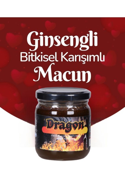 Dragon Ginsengli , Çakşır Otlu , Tongkhat Ali , Epimedium2, Panax , Erkeklere Özel Kuvvet Macunu 240 gr