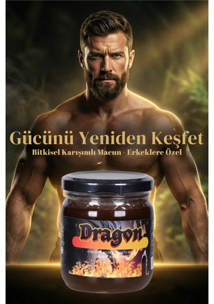 Dragon Ginsengli , Çakşır Otlu , Tongkhat Ali , Epimedium2, Panax , Erkeklere Özel Kuvvet Macunu 240 gr fiyatları