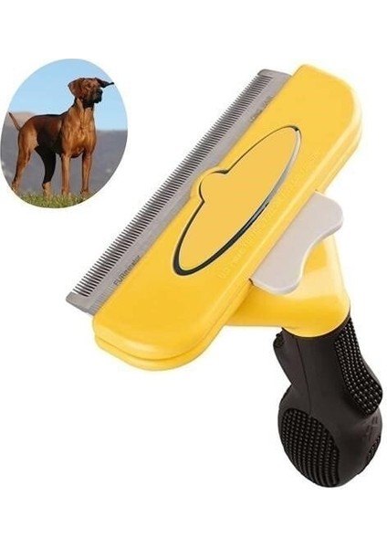® Kedi ve Köpekler Için Kısa Tüylü Köpek Tarağı Tüy Toplayıcı Tarak Large