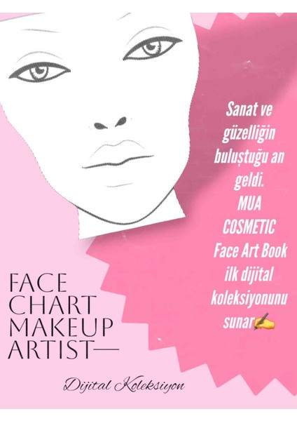MUA Face Chart – Digital Makeup Artist Art Collection fiyatları