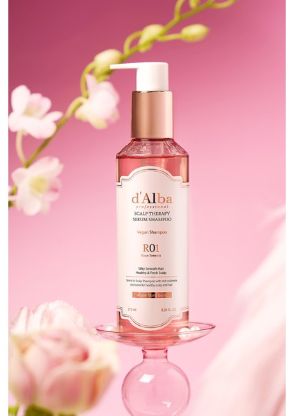 Dalba Professional Repairing Scalp Therapy Serum Shampoo (Rose FREESIA)275ML - Saç Derisi Bakımı Yapan Şampuan fırsatları