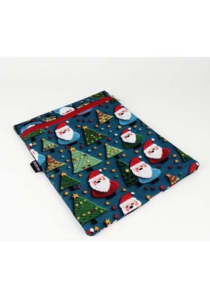 El Yapımı 3D Noel Baba ve Çam Ağacı Kitap ve Tablet Kılıfı (21X27 Cm) fiyatları
