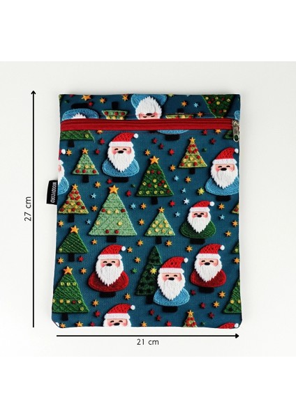 El Yapımı 3D Noel Baba ve Çam Ağacı Kitap ve Tablet Kılıfı (21X27 Cm) indirimleri