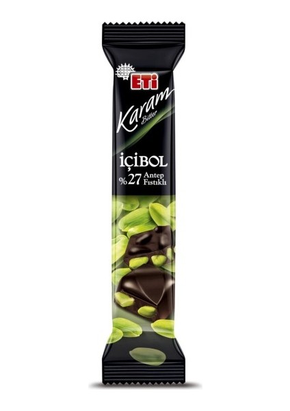 Karam Antep Fıstıklı Bitter Çikolata 28 G x 12 Adet