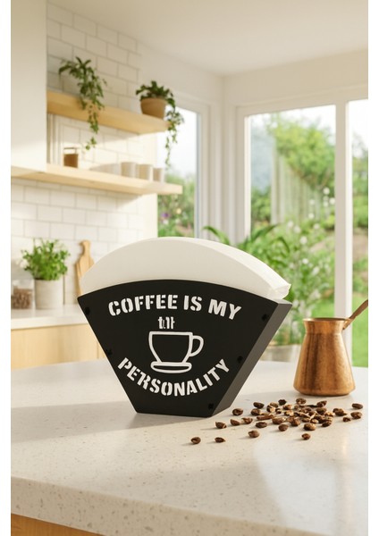 Filltre Kahve Kağıdı Tutucu + 5 Adet Hediye Filtre Kağıdı