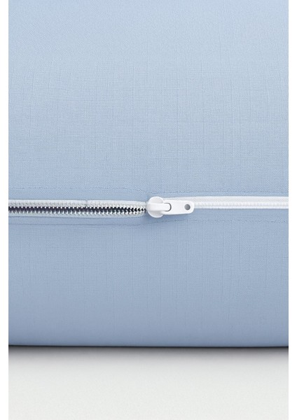 Vevra 2 Li Düz Mavi Renk Yastık Kılıfı Pamuklu Kumaş Fermuarlı fırsatları