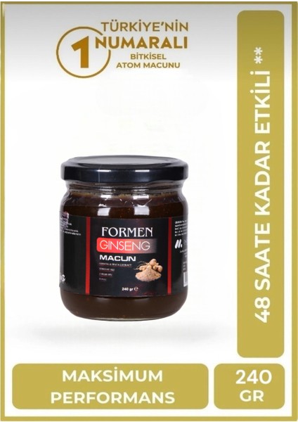 Formen Ginsengli , Çakşır Otlu , Tongkhat Ali , Epimedium2, Panax , Erkeklere Özel Kuvvet Macunu Geç Sert Güçlü Ilişki Atom Macunu Ballı Bitkisel Karışım 240 gr modelleri