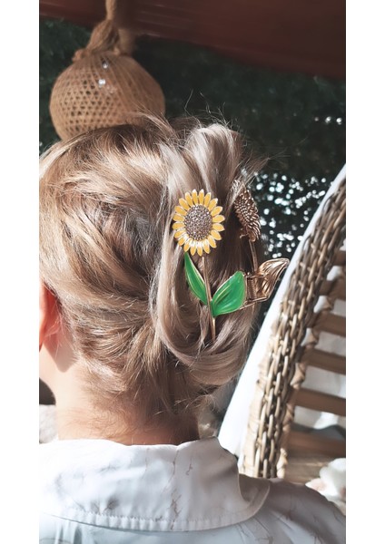 Ayçiçeği Figürlü Metal Mandal Toka fiyatları