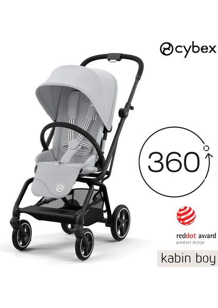 Eezy S Twist+2 (kabin boy 360 derece dönen bebek arabası) Fog grey