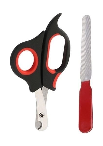 ® Evcil Hayvan Tırnak Makası ve Törpü Seti Manikür Pedikür Pati Bakım Aleti Kaymaz Sap
