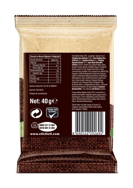 Burçak Fesleğenli Tahıl Cipsi 40 G x 14 Adet fırsatları