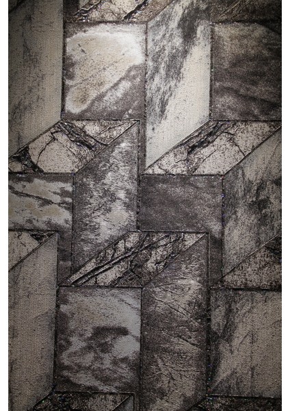 Ithal 16M2 Duvar Kağıdı 3boyutlu Yeni Taş Desen Simli Silinebilir