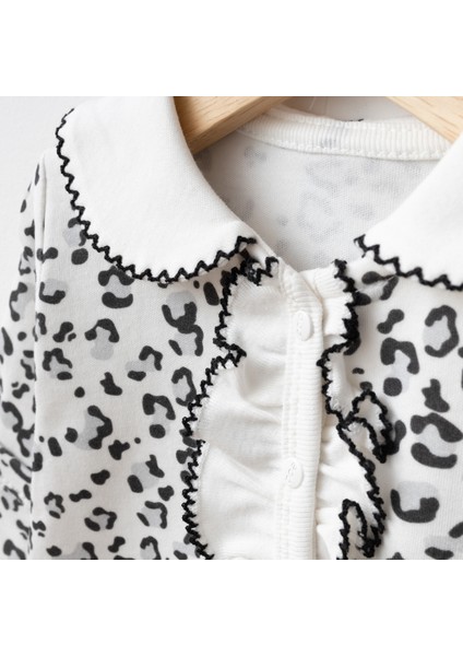 Leopar Desenli Kendinden Eldivenli 3'lü Takım modelleri