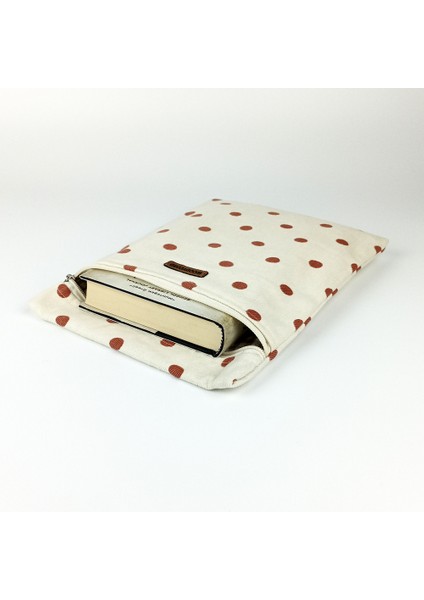 El Yapımı Puantiye Desenli Kitap ve Tablet Kılıfı modelleri