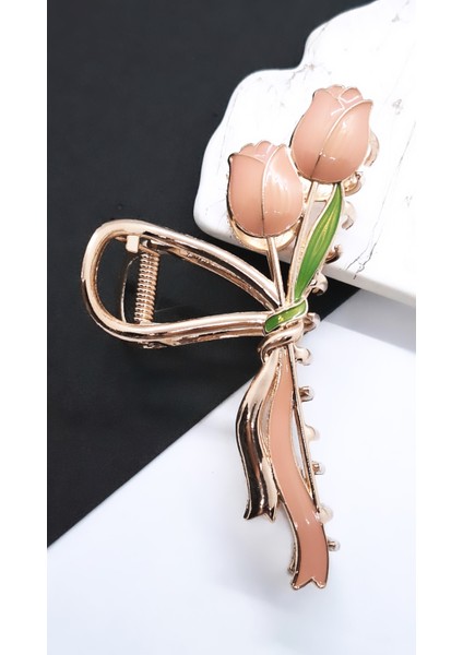 Lale Figürlü Metal Mandal Toka