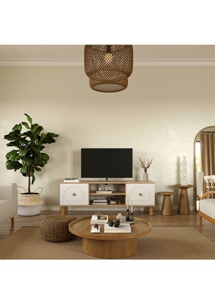 Bohem Tv Ünitesi 150 cm 2 Kapaklı Mdf Kapaklı Tv Ünitesi