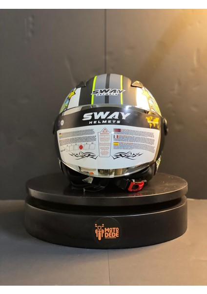 Sw 765 Kong Black Jet (Yarım Açık) Motosiklet Kaskı