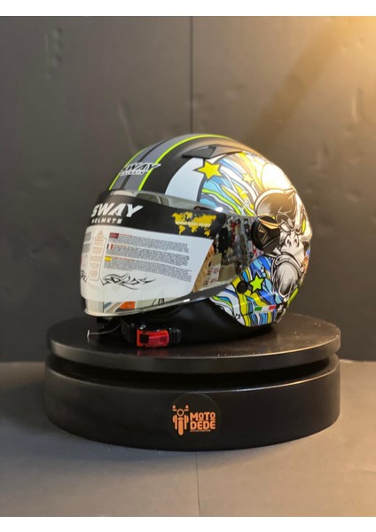 Sw 765 Kong Black Jet (Yarım Açık) Motosiklet Kaskı fiyatları