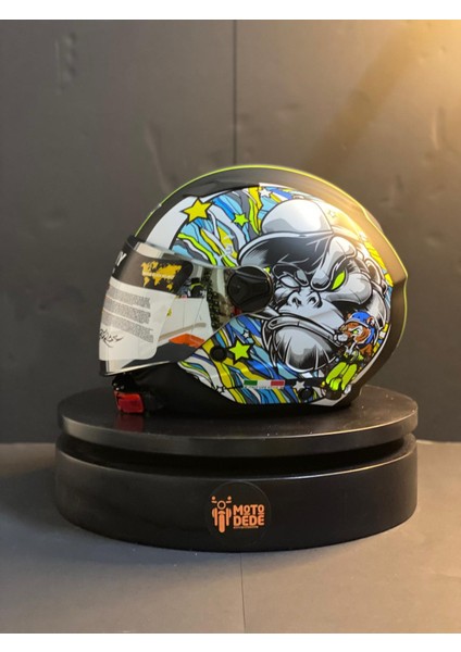 Sw 765 Kong Black Jet (Yarım Açık) Motosiklet Kaskı fırsatları