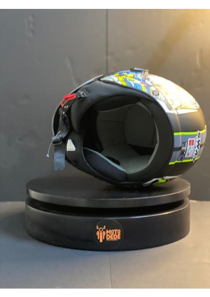 Sw 765 Kong Black Jet (Yarım Açık) Motosiklet Kaskı