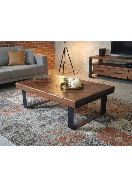 Team Doğal Ahşap Orta Sehpa 60X100