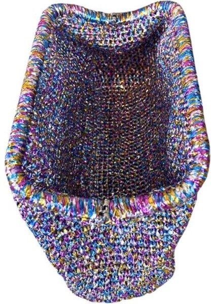 5342 El Yapımı Renkli Simli Burslu Çanta / 19 x 33 cm fırsatları